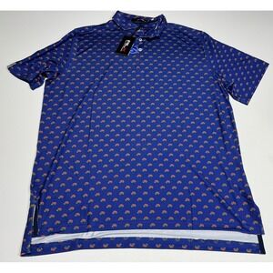 RLX Ralph Lauren Performance Golf Floral Print Polo Shirt Men's Size L New